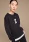 preview Women's Sweatshirt On Running Club Crew – Black