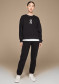 preview Women's Sweatshirt On Running Club Crew – Black