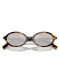 preview Miu Miu MU 04ZS VAU07F50 Sunglasses – Honey Havana / Light Grey-Silver Mirror