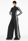 preview Women's Goldbergh Banda Wide Leg Track Pant Black/White