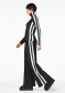 preview Women's Goldbergh Banda Wide Leg Track Pant Black/White