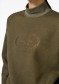 preview Women's Sweatshirt Goldbergh Sizzle Turtle Neck Sweater Dark Olive Lurex Melange