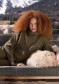 preview Women's Sweatshirt Goldbergh Sizzle Turtle Neck Sweater Dark Olive Lurex Melange