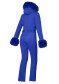 preview Goldbergh Angele Women's Ski Suit Faux Border Dazzling Blue