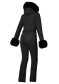 preview Goldbergh Angele Women's Ski Suit Faux Border Black 