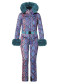 preview Goldbergh Zafira Women's Ski Suit Faux Border Snake Turchese – performance and elegance in one