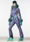 preview Goldbergh Zafira Women's Ski Suit Faux Border Snake Turchese – performance and elegance in one