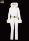 preview Goldbergh Vita Ski Suit Faux Border Cream – Women’s Jumpsuit