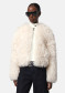 preview Women's coat APPARIS Lillet Shag Fur Bomber Ivory
