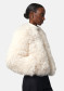 preview Women's coat APPARIS Lillet Shag Fur Bomber Ivory