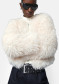 preview Women's coat APPARIS Lillet Shag Fur Bomber Ivory