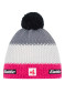 preview Men's hat Eisbär-Star Pompon MÜ SA-pinkmeliert-white-graumele
