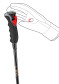 preview Leki Artena Airfoil 3D downhill poles, black-dark anthracite-rosegold