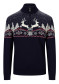 preview Men's Dale of Norway Dale Christmas Masc Sweater Navy Offwhite Redrose