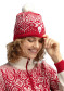 preview Dale of Norway Winterland Hat Raspberry Offwhite Redrose