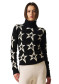 preview Women's sweater - Perfect Moment Star Dust Sweater Black/Snow White