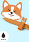preview Legami Erasable Pen-Corgi-Black Ink