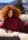 preview Women's sweater Goldbergh Frenzy crew neck sweater wine red