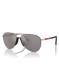 preview Sunglasses Prada PS 53ZS 18X80I59 Matte Champagne/Purple Brown Mirror Silver