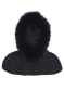 preview Goldbergh Naomi Hooded Scarf Faux Border Black