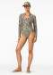 preview Women's Top Goldbergh Ixchel Long Sleeve Zip Rashguard Jaguar 