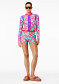 preview Women´s top Goldbergh Rafaella Long Sleeve Zip Rashguard Turchese
