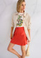 preview Women skirt Marc Cain AC 71.31 W70 Skirt Bright Tomato 223