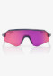 preview Children's sunglasses 100% Slendale YOUTH Matte White/Pink - HiPER Vital Pink Mirror Lens