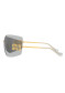 preview Sunglasses Miu Miu MU 54YS 5AK30B80 Gold/Light Grey