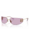 preview Miu Miu MU A51S ZVN90O75 Sunglasses Pale Gold/Pink