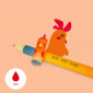 preview Legami Farm Sweet Farm - Set Of 4 Erasable Gel Pens Cow+Piggy+Donkey+Rooster 0.7mm