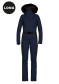 preview Women's overalls Goldbergh Parry Long Ski Suit Faux Border French Blue