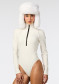 preview Women's bodysuit Goldbergh Poppy Ski Body Snow White