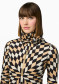 preview Women´s neckwarmer Goldbergh Noa Neckwarmer Spiral Chess Gold