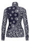 preview Women's turtleneck Goldbergh Toriko Ski Pully Bandana Paisley Blue