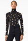 preview Women's turtleneck Goldbergh Aimi Ski Pully Black/Gold
