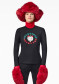 preview Women´s T-shirt Goldbergh Neko Long Sleeve Top Black