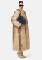 preview APPARIS Solange Fox Maxi Coat Beige Multi