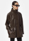 preview APPARIS Edie Sans Leather Parka Deep Brown