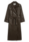 preview APPARIS Lana Sans Leather Trench Coat Deep Brown