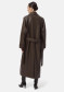preview APPARIS Lana Sans Leather Trench Coat Deep Brown