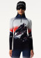 preview Perfect Moment 1/4 Zip Jacquard Baselayer Top 2426 Dusk Mountain