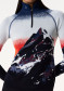 preview Perfect Moment 1/4 Zip Jacquard Baselayer Top 2426 Dusk Mountain