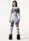 preview Perfect Moment 1/4 Zip Jacquard Baselayer Top 2241 Landscape/Blue