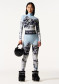 preview Perfect Moment 1/4 Zip Jacquard Baselayer Top 2241 Landscape/Blue