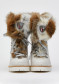 preview Women's winter boots Nis 2015471/1 Scarponcino Pelle St.Rettile Latte/Lapin
