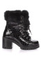preview Women's winter boots Nis 2015471/7 Scarponcino Pelle Vern.Cocco Black/Lapin