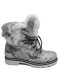preview Womens shoes Nis 1515404A/133 Scarponcoino Pelle St. Grigio-Argento/Lapin Silver