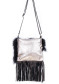 preview Women's handbag GENA BAG SMALL FRINGE BLK/WHT