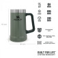 preview Stanley Adventure series Korbel 700ml vak. zelený